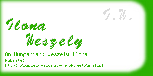 ilona weszely business card